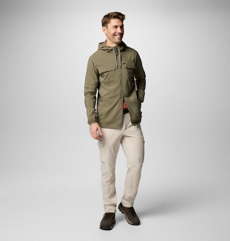 Men's Skien Valley Hooded Light Jacket, Color: Stone Green, image 2