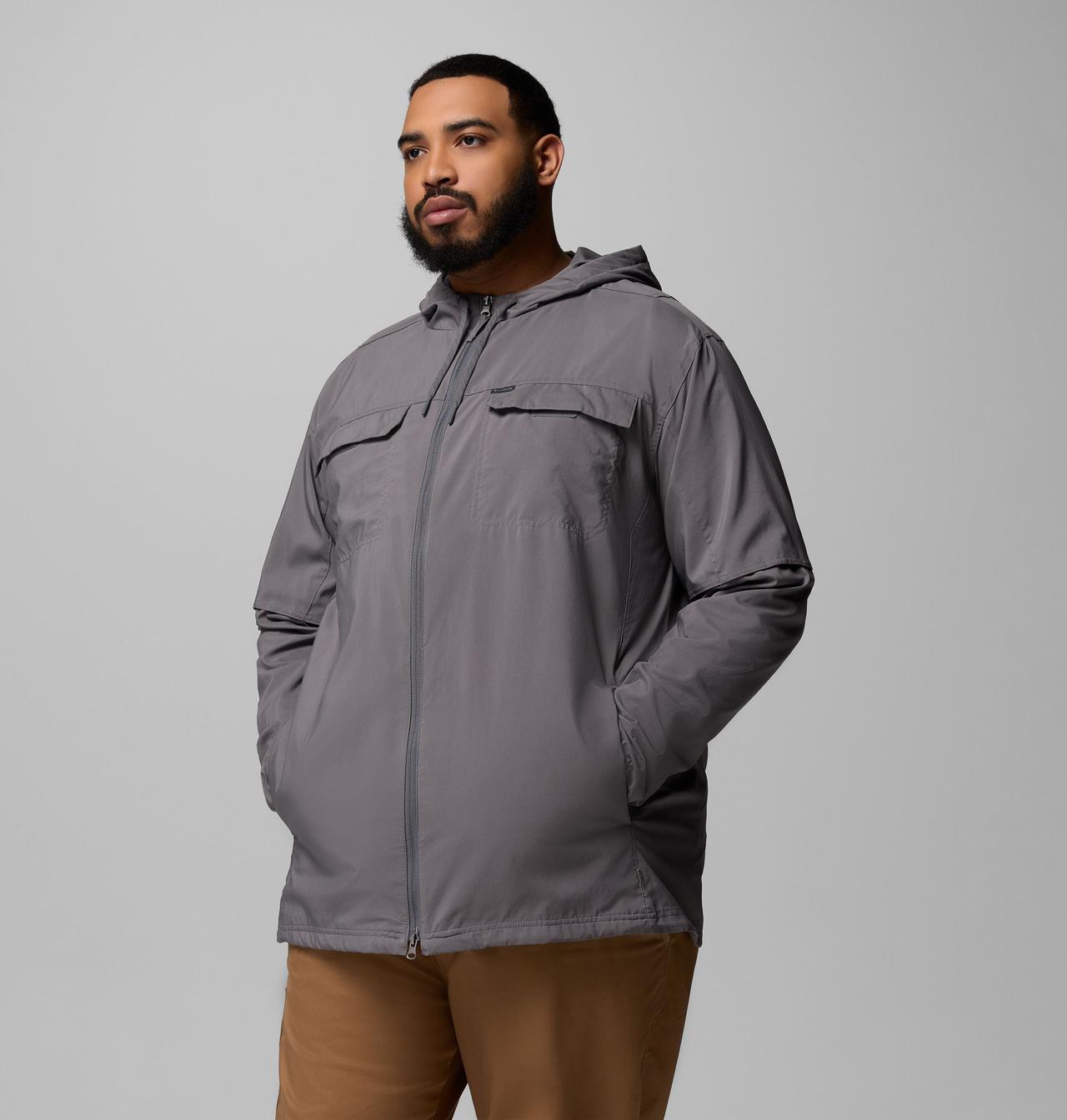 Men's Skien Valley™ Hooded Long Sleeve Shirt - Big 4