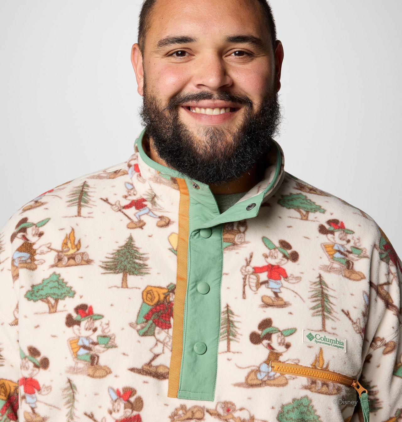 Men's CSC x Disney Mickey & Friends Half Snap Fleece - Big 4