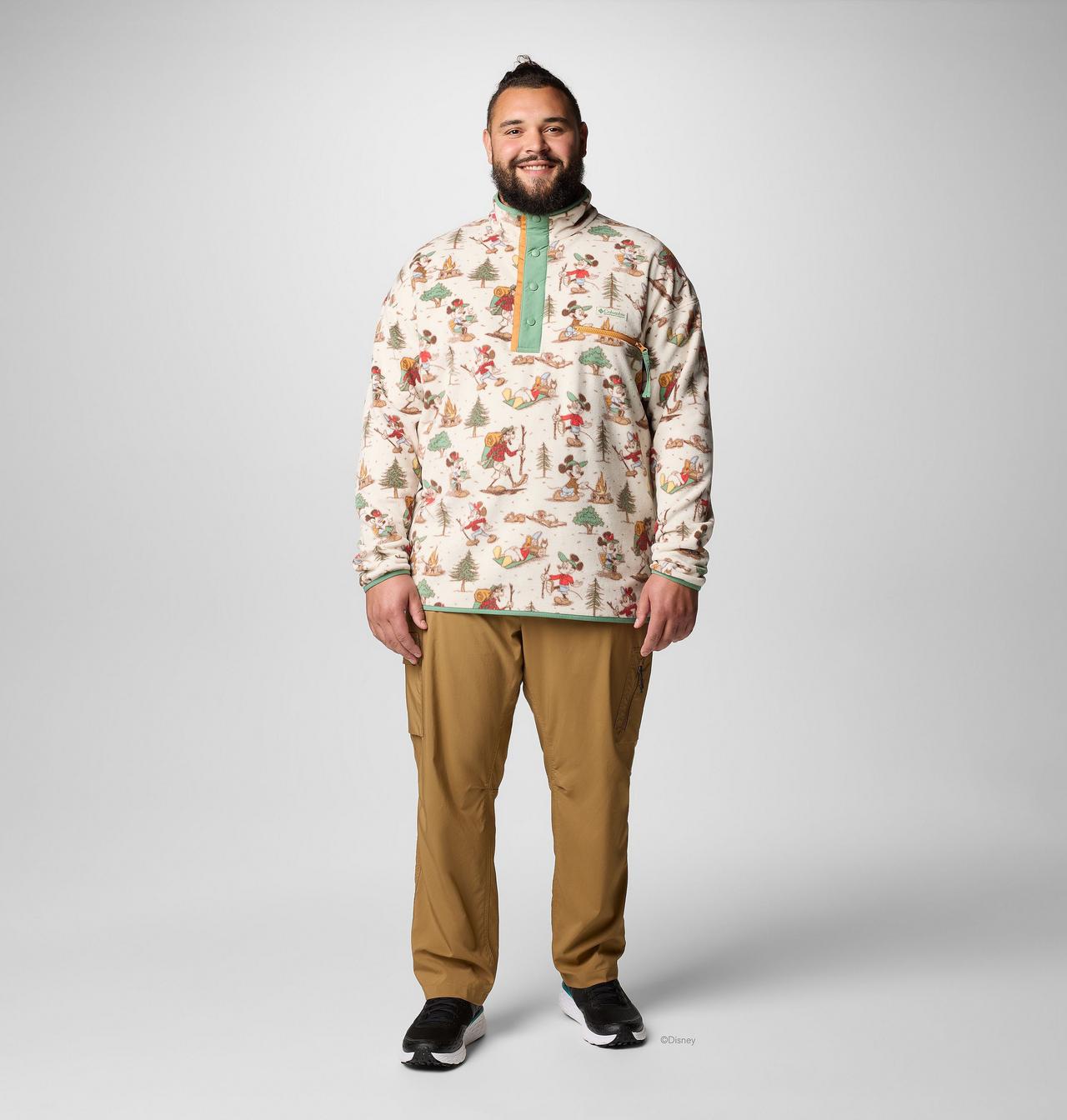 Men's CSC x Disney Mickey & Friends Half Snap Fleece - Big 7