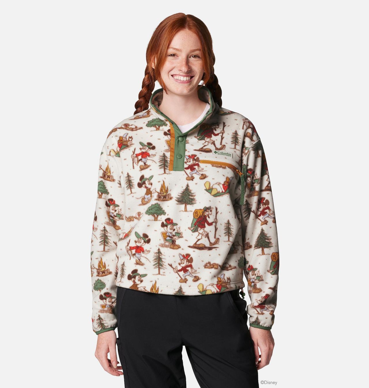 Women's CSC x Disney Mickey & Friends Half Snap Fleece 1