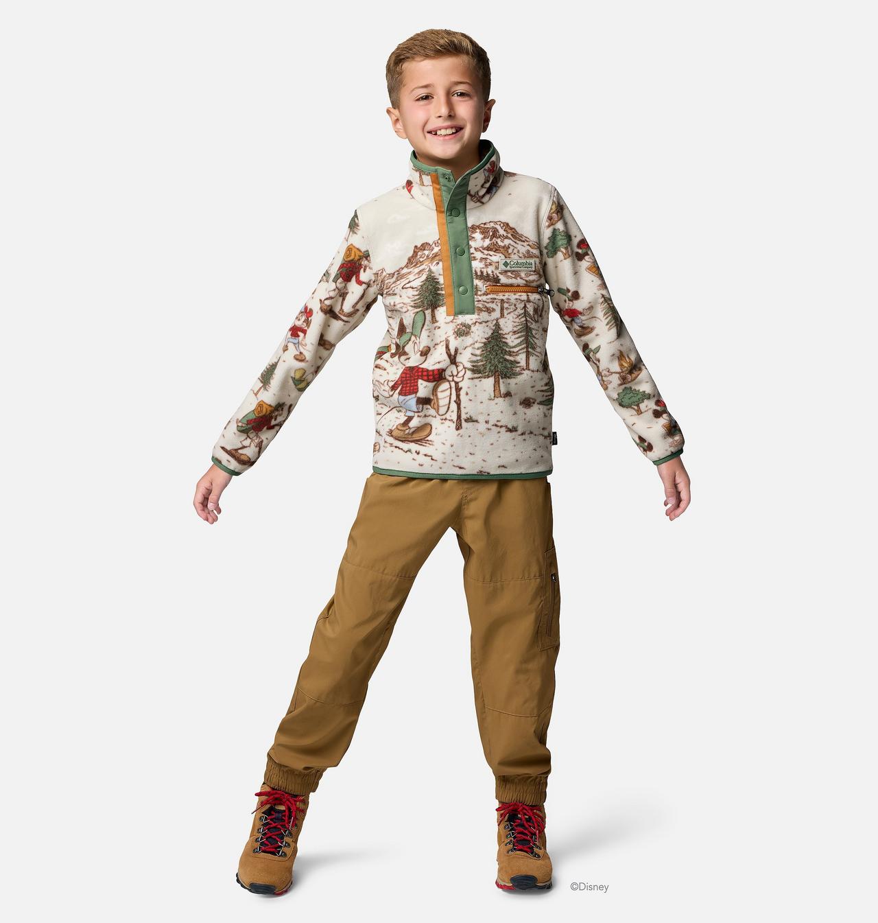 Kids' CSC x Disney Mickey & Friends Half Snap Fleece 5