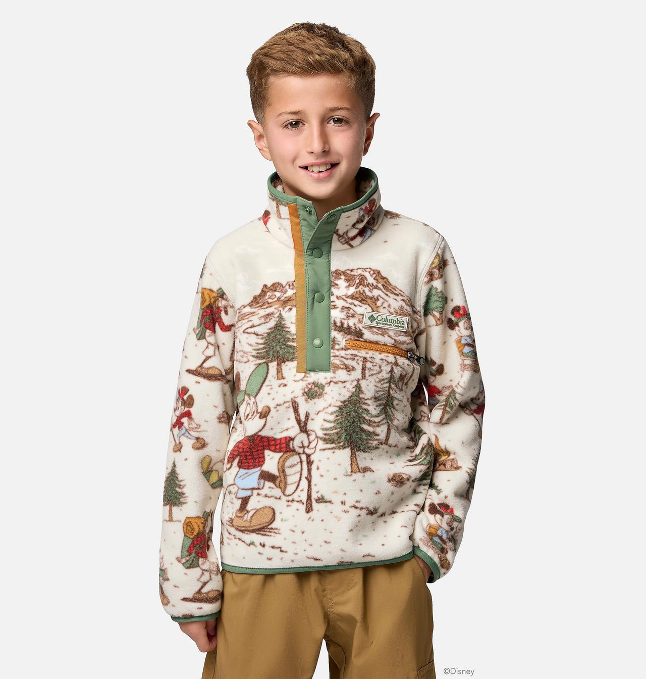 Kids' CSC x Disney Mickey & Friends Half Snap Fleece 1