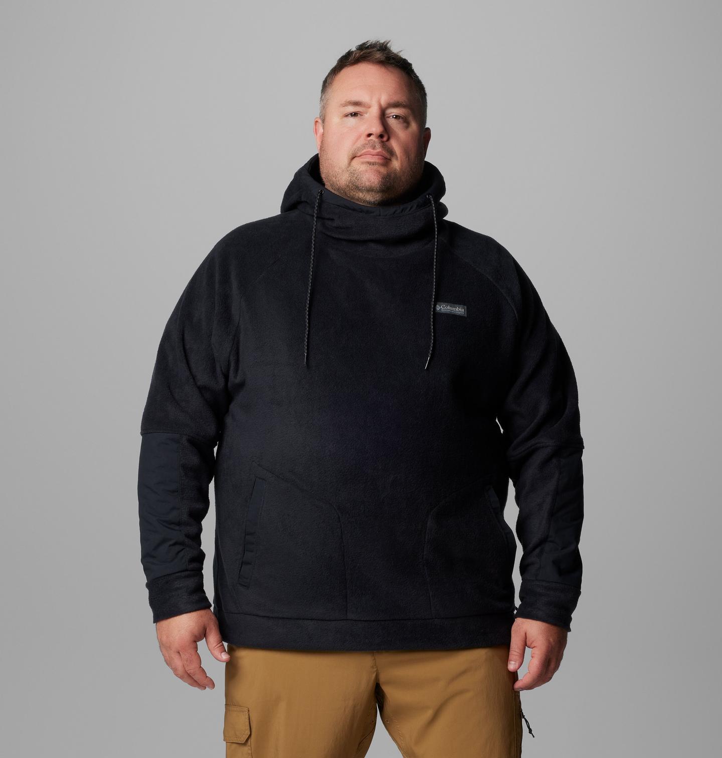 Мужское худи Columbia Hunterdon II Fleece - Big, цвет: Чёрный — фото 1
