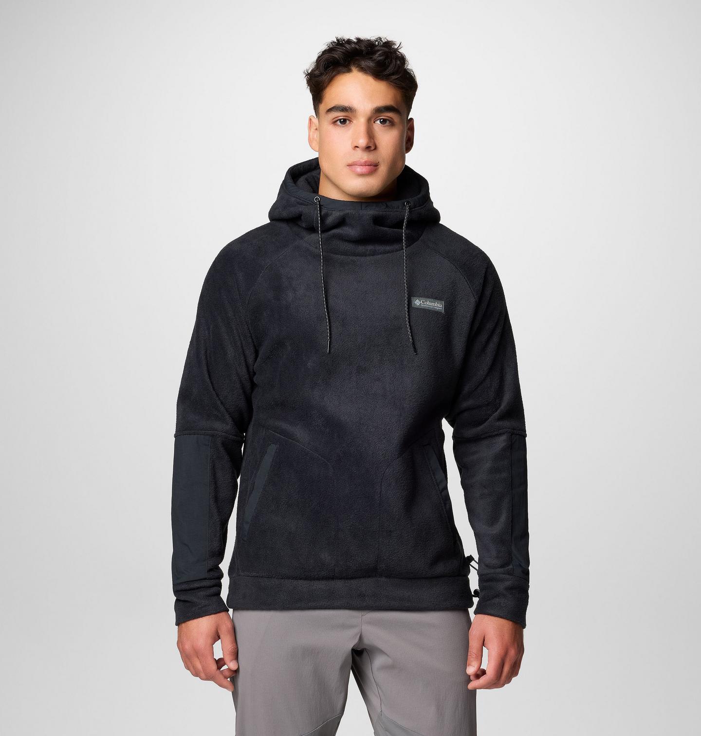 Мужское худи Columbia Hunterdon II Fleece - Tall, цвет: Чёрный — фото 1