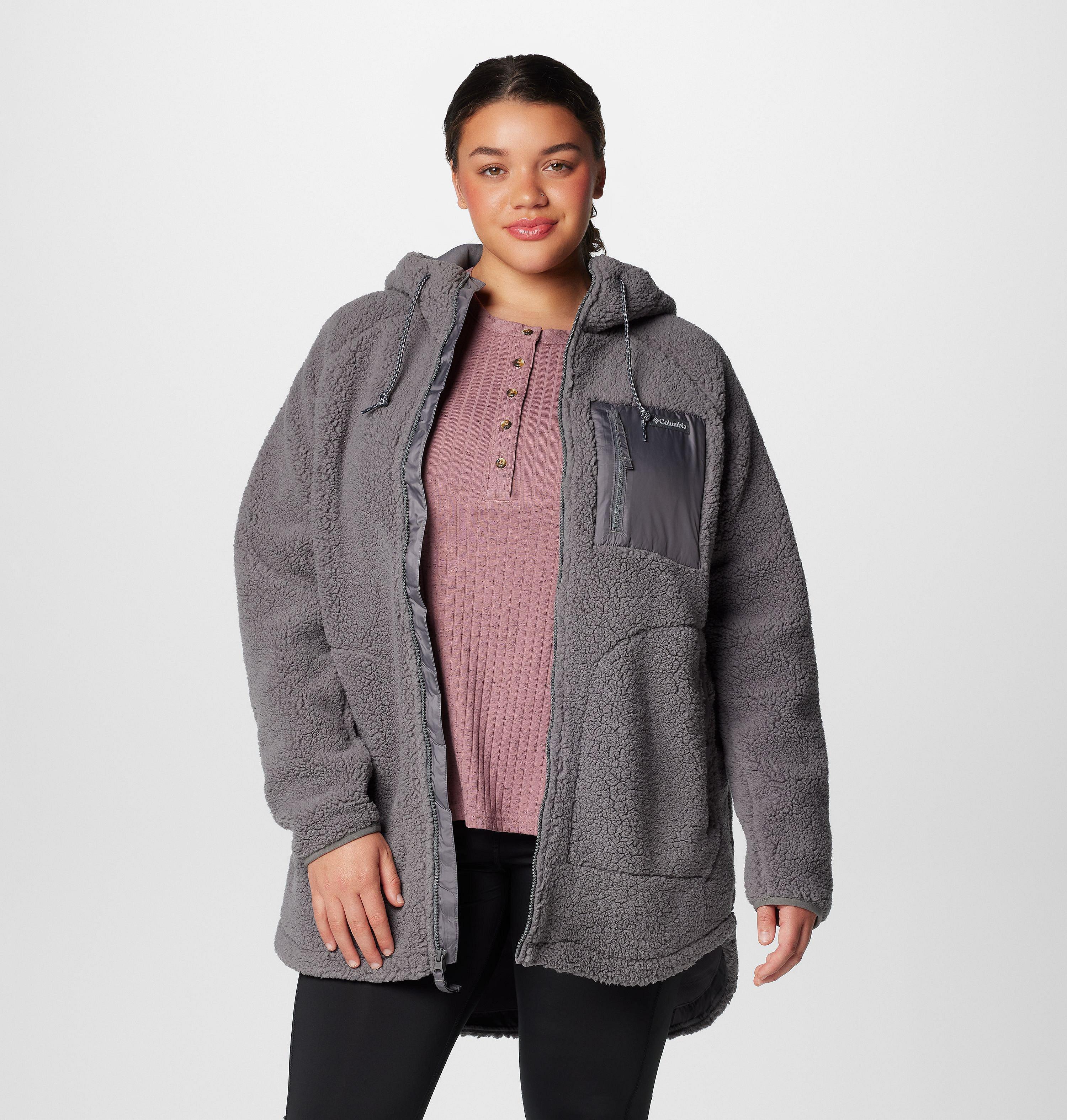 Women's Winter Warmth Full Zip Hoodie - Plus Size 6