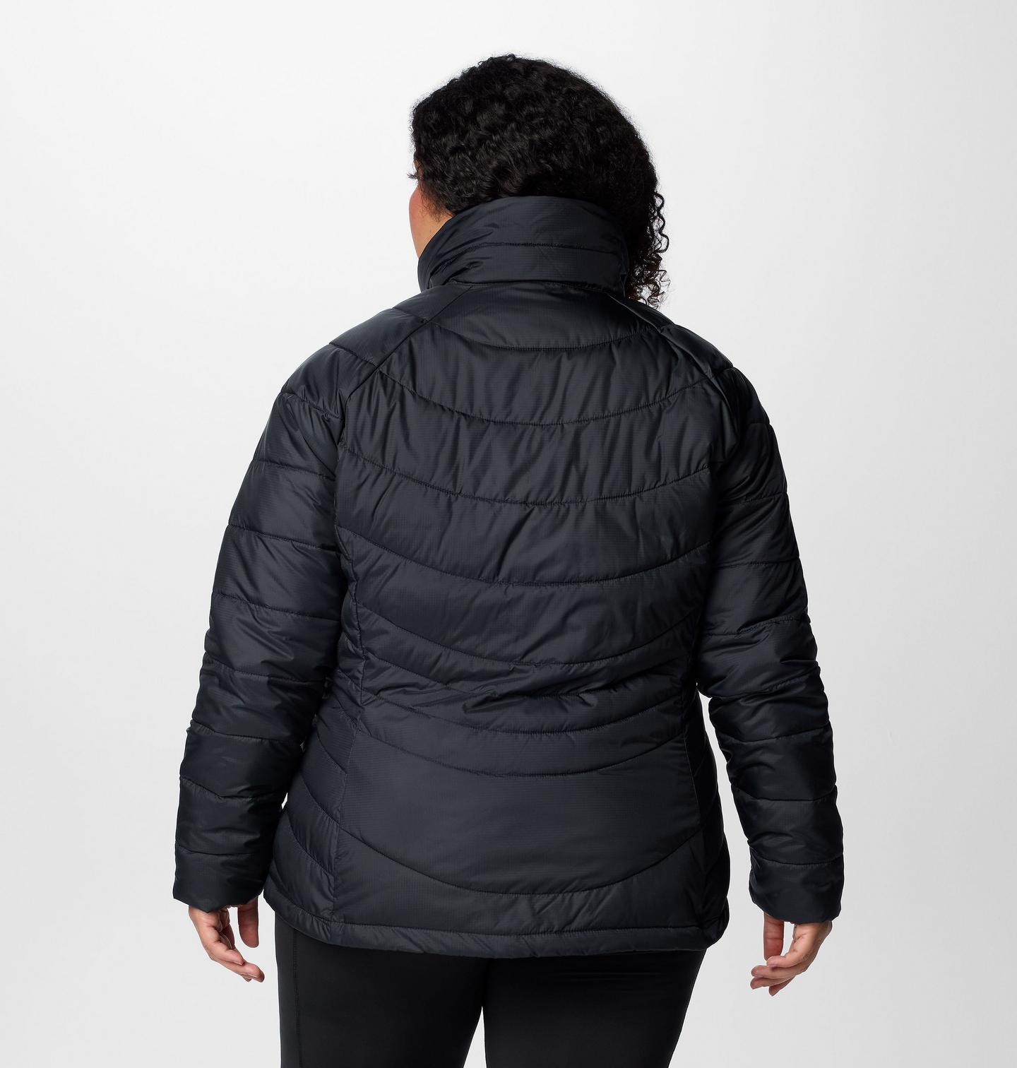 Женская куртка Columbia Karis Gale Jacket - Plus Size, цвет: Чёрный — фото 2
