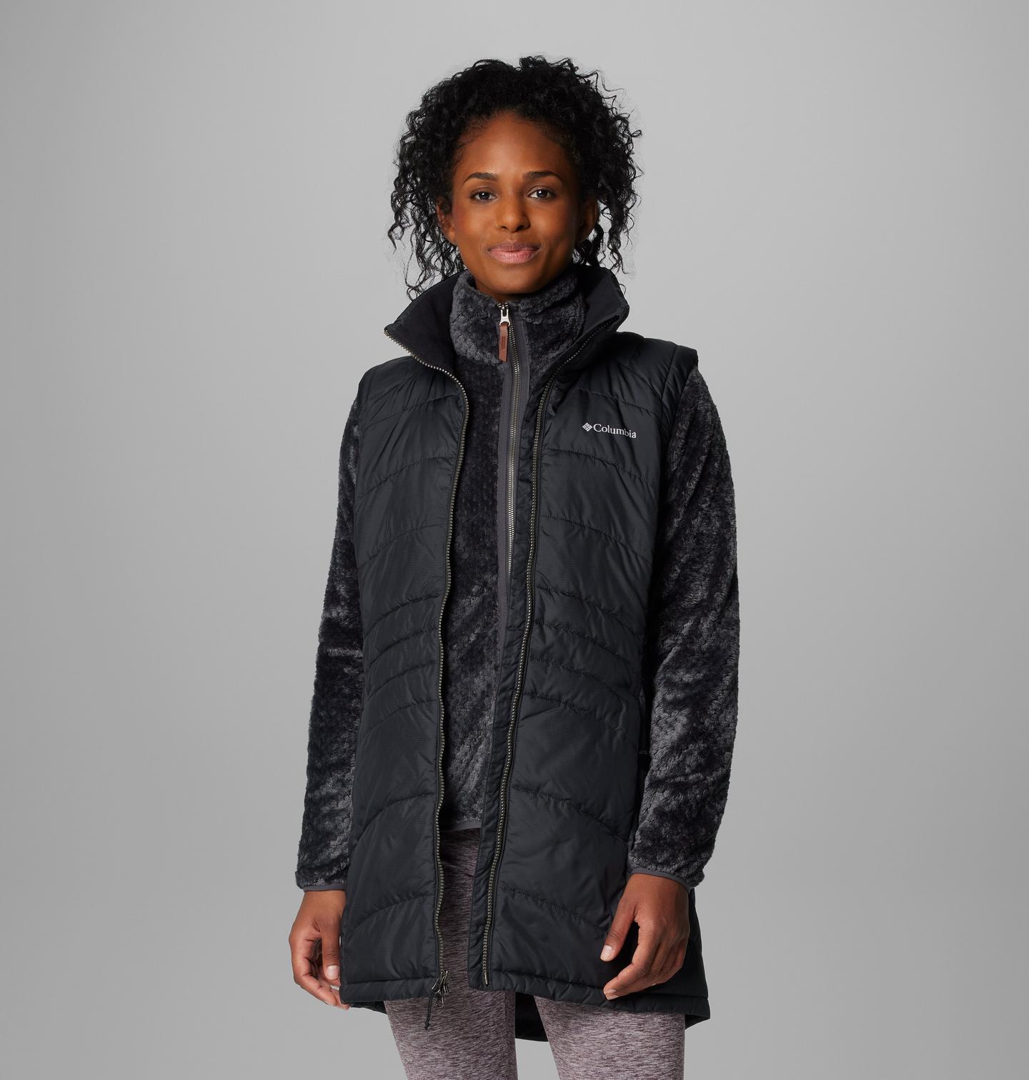 Женский жилет Columbia Karis Gale Long Vest, цвет: Чёрный — фото 1
