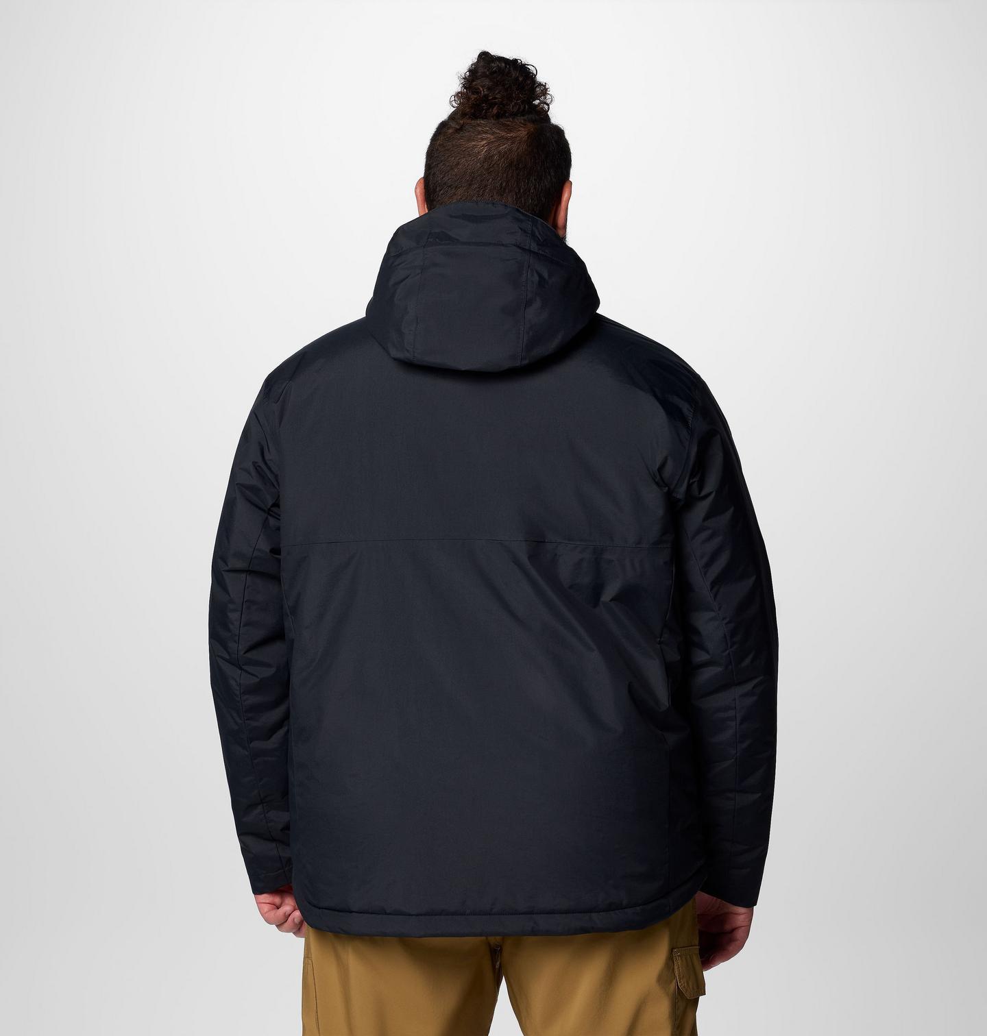 Мужская куртка Columbia Cascadian Peaks Insulated Jacket - Big, цвет: Чёрный — фото 2
