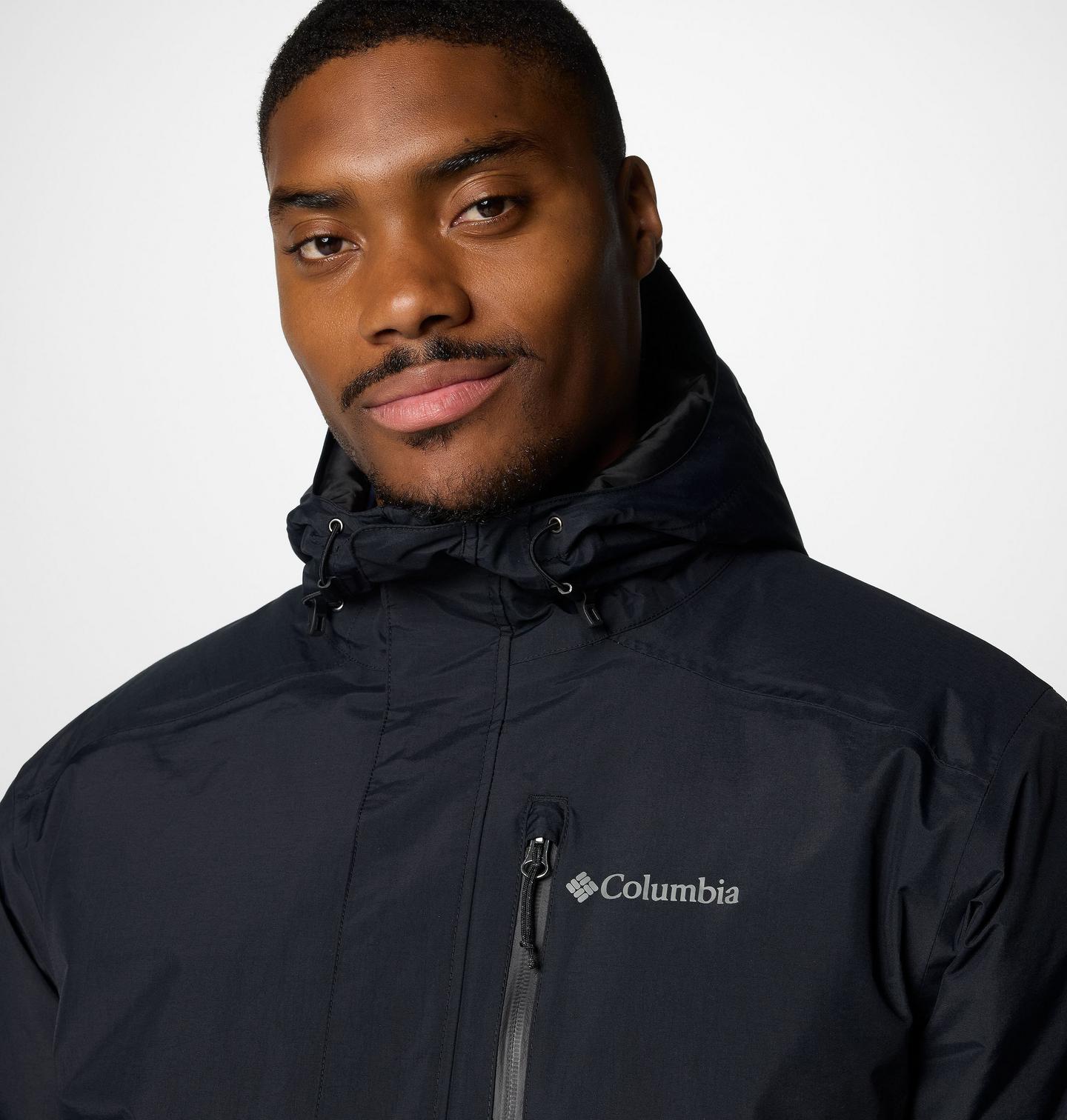 Мужская куртка Columbia Cascadian Peaks Insulated Jacket - Tall, цвет: Чёрный — фото 4