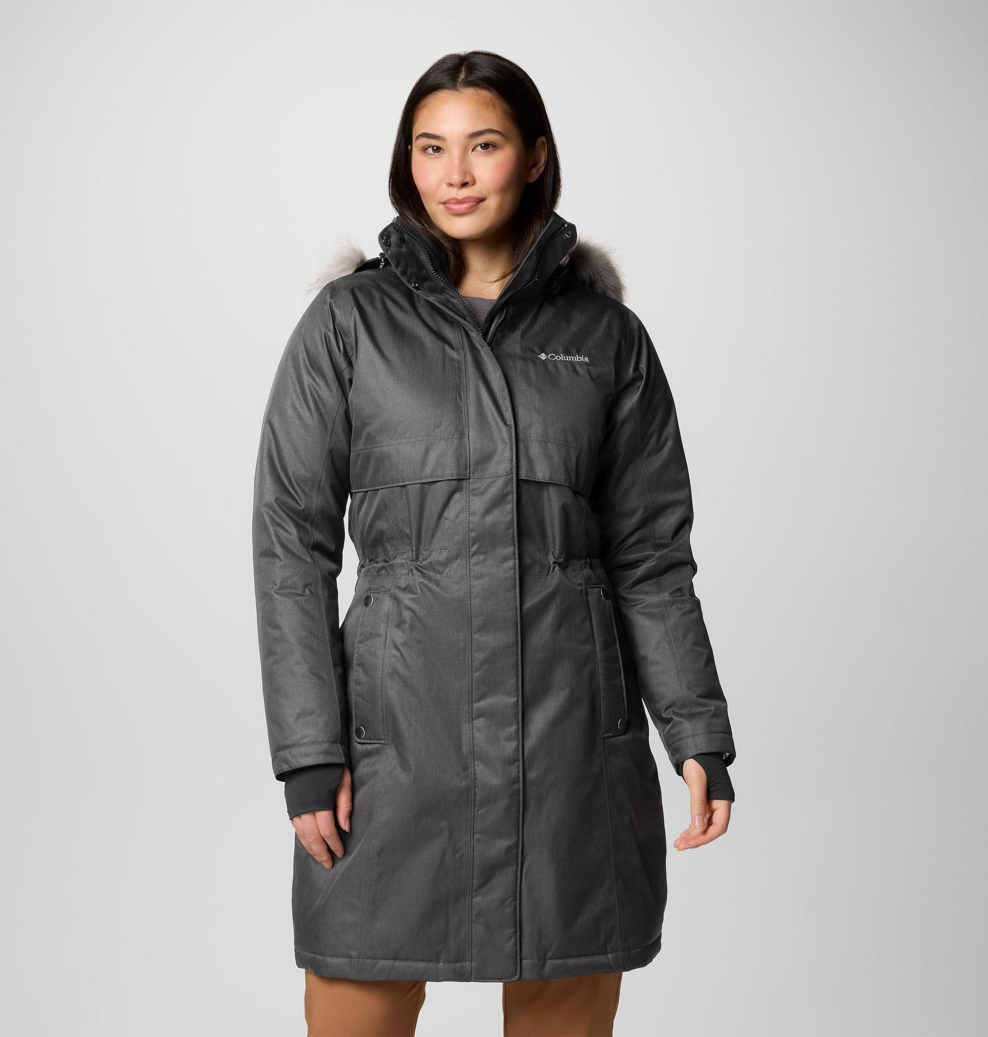 Женская куртка Columbia Apres Arson II Winter Long Down Jacket, цвет: Чёрный — фото 1