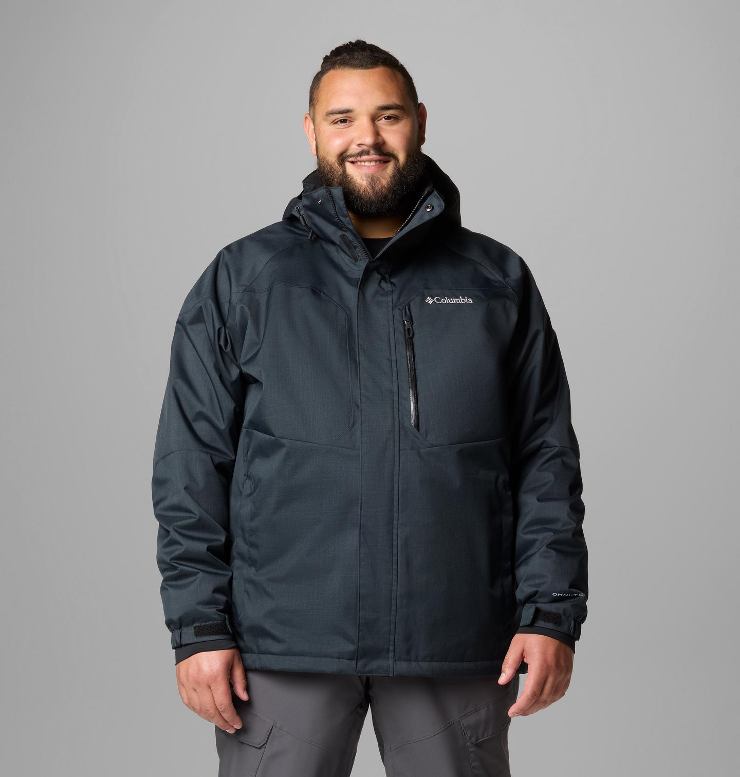 Мужская куртка Columbia Alpine Action II Jacket - Big, цвет: Чёрный — фото 1