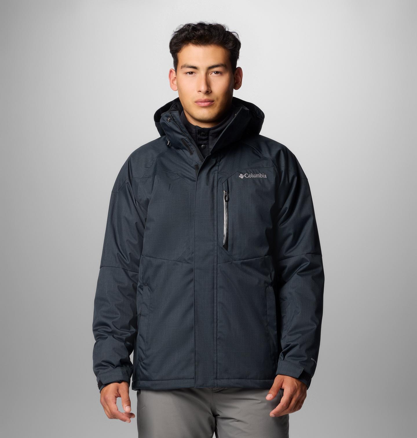 Мужская куртка Columbia Alpine Action II Jacket - Tall, цвет: Чёрный — фото 1