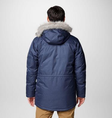 Men's Barlow Pass TurboDown II Waterproof Down Jacket, Color: Collegiate Navy, image 4