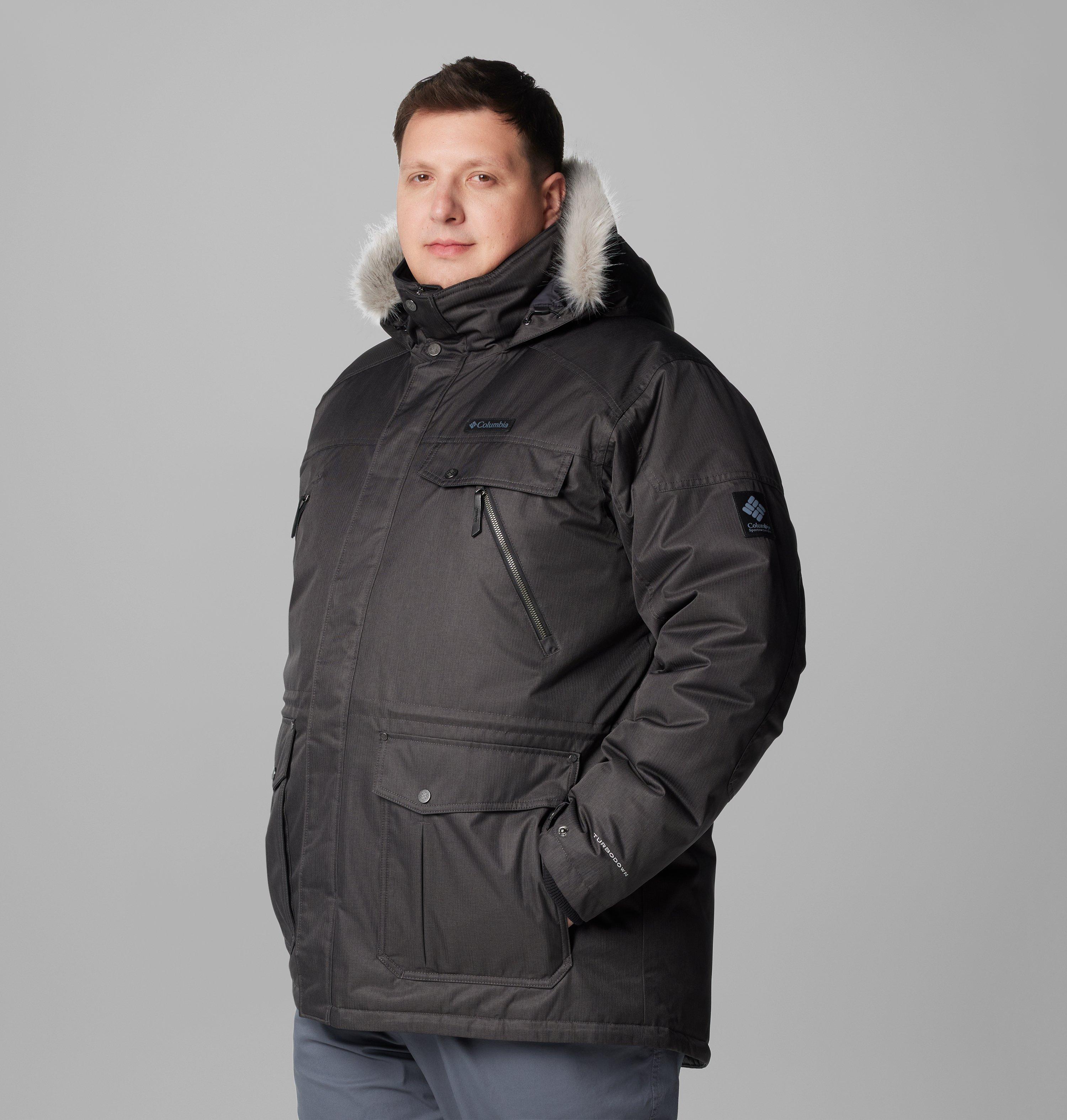 and per se ブラック/ターコイズ ジャケット L L Men's Barlow Pass TurboDown II Jacket - Big | Columbia