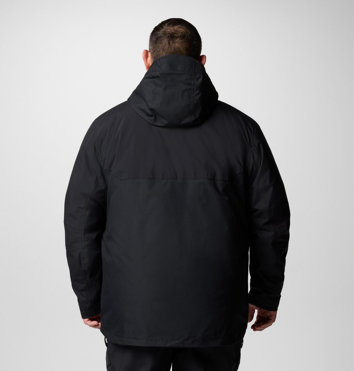Мужская куртка Columbia Snow Glide II Interchange Jacket - Big, цвет: Чёрный — фото 3