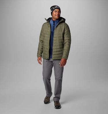Men's Slope Edge II Hooded Insulated Jacket, Color: Stone Green, image 11