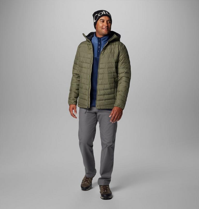 Men's Slope Edge II Hooded Insulated Jacket, Color: Stone Green, image 3