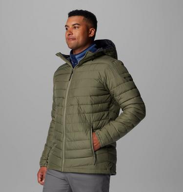 Men's Slope Edge II Hooded Insulated Jacket, Color: Stone Green, image 12