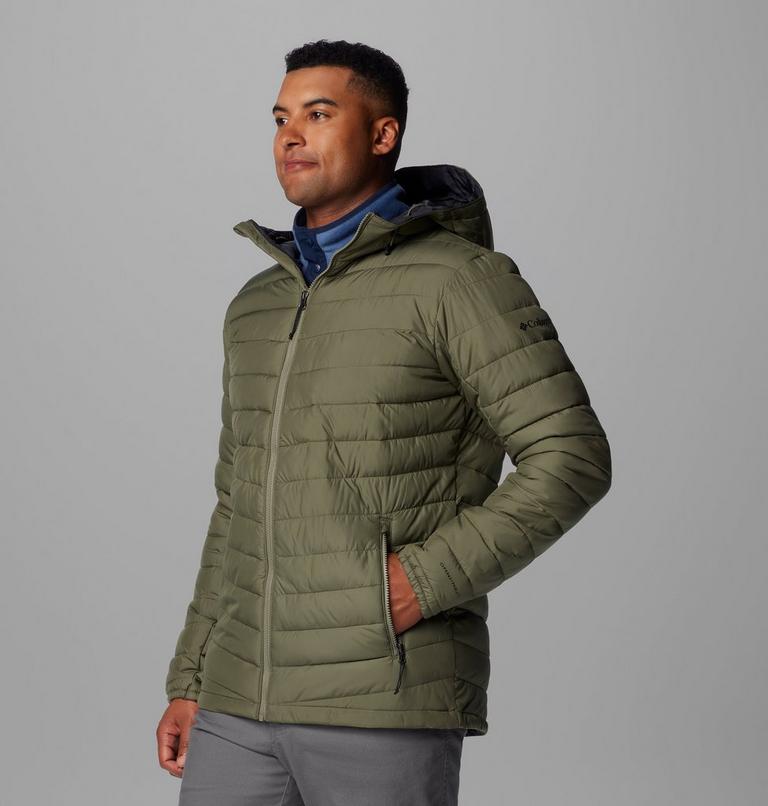 Men's Slope Edge II Hooded Insulated Jacket, Color: Stone Green, image 4