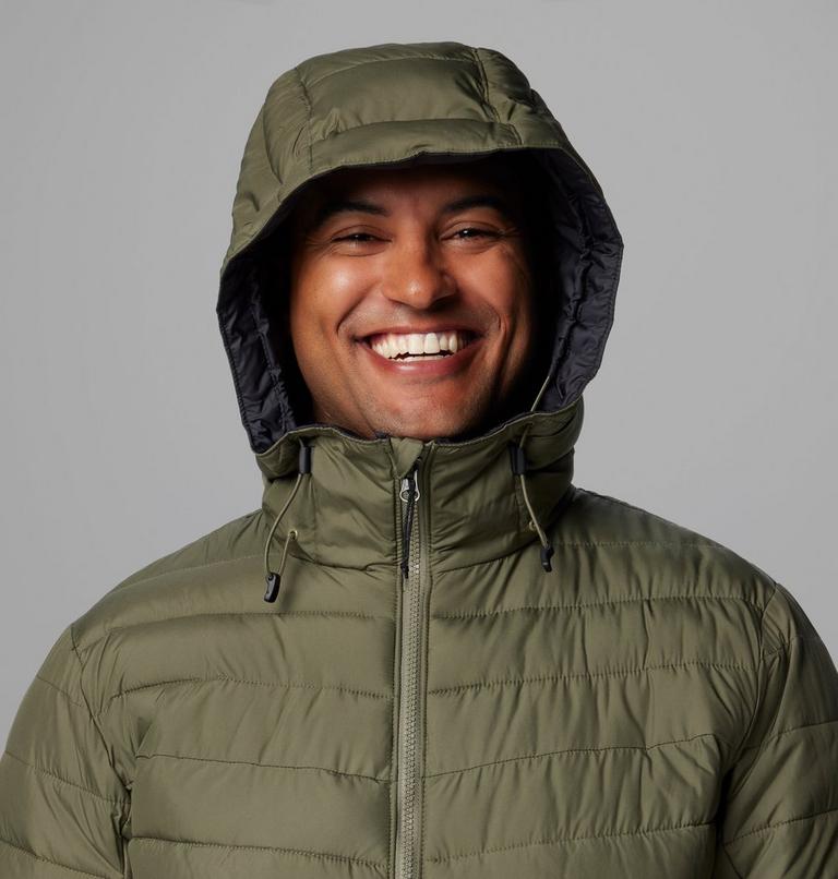 Men's Slope Edge II Hooded Insulated Jacket, Color: Stone Green, image 5