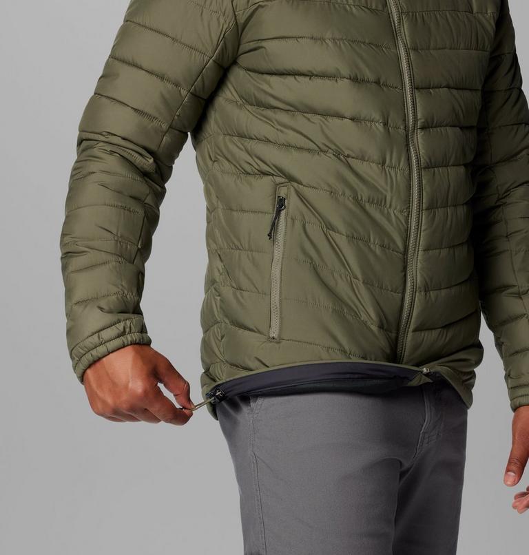 Men's Slope Edge II Hooded Insulated Jacket, Color: Stone Green, image 7