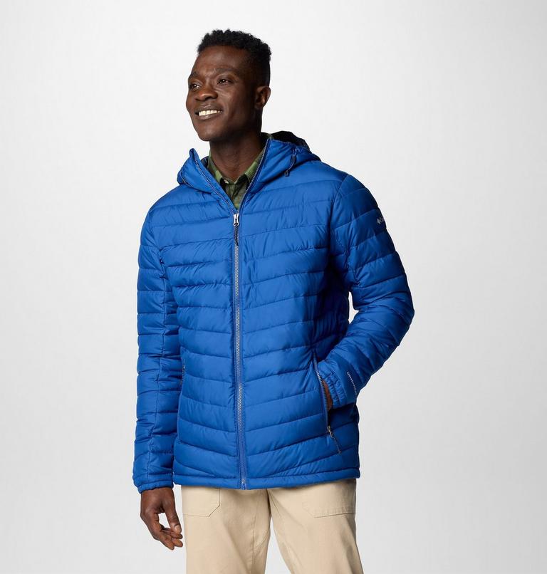 Men's Slope Edge II Hooded Jacket, Color: Mountain Blue, image 4