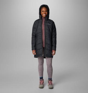 Women's Karis Gale II Long Insulated Hooded Jacket, Color: Black, image 7