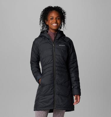 Women's Karis Gale II Long Insulated Hooded Jacket, Color: Black, image 3