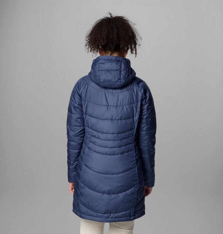 Chaqueta aislante larga con capucha Karis Gale II para mujer, Color: Nocturnal, image 2
