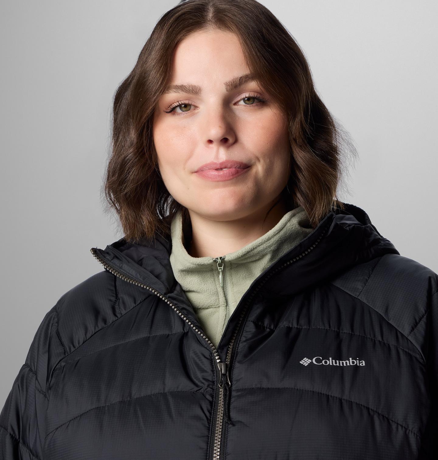 Женская куртка Columbia Karis Gale II Long Jacket - Plus Size, цвет: Чёрный — фото 3