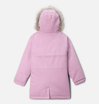 Girls' Boundary Bay Down Waterproof Parka, Color: Aura, image 2