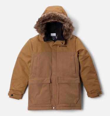 Boys' Boundary Bay Down Waterproof Parka, Color: Delta, image 4