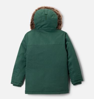Boys' Boundary Bay Down Waterproof Parka, Color: Rain Forest, image 2