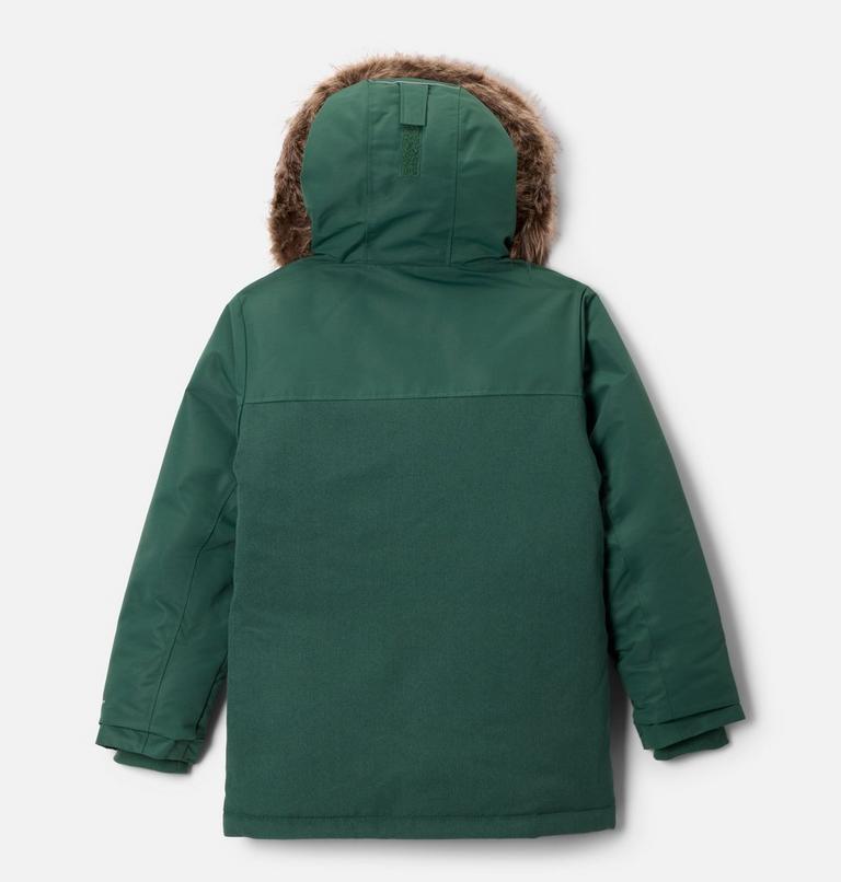 Boys' Boundary Bay Down Waterproof Parka, Color: Rain Forest, image 2