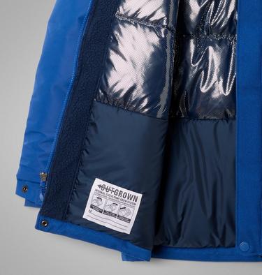 Boys' Boundary Bay Down Waterproof Parka, Color: Mountain Blue, image 3
