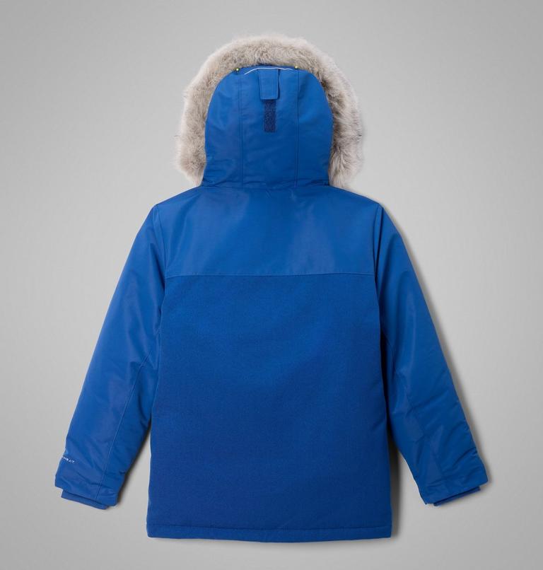Boys' Boundary Bay Down Waterproof Parka, Color: Mountain Blue, image 2