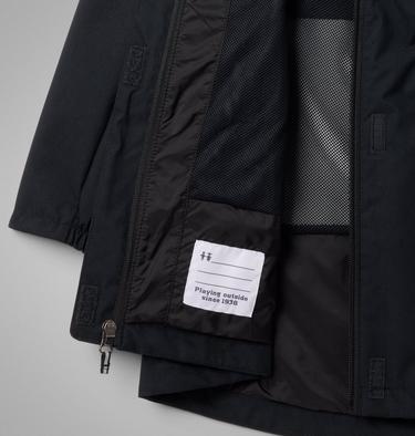 Girls' Hikebound Long Waterproof Jacket, Color: Black, image 9