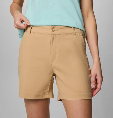 Pantaloncini da hiking Columbia Leslie Falls II da donna, Color: Canoe, image 16