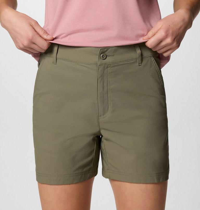 Women's Leslie Falls Shorts II, Color: Stone Green, image 4