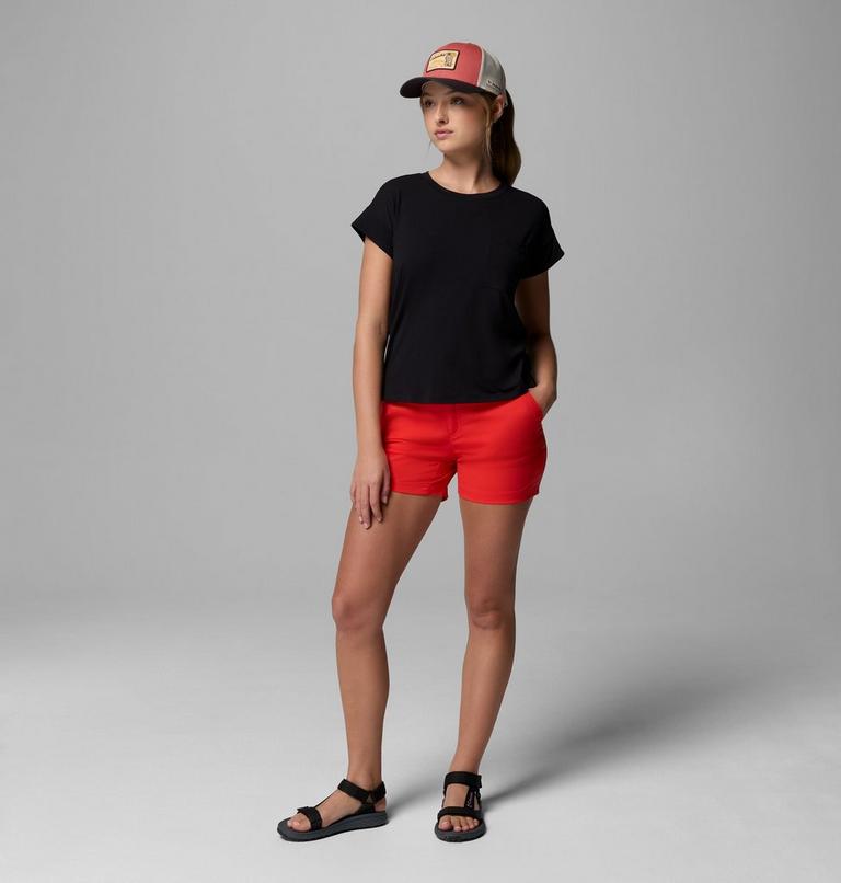 Columbia Women's Leslie Falls Hiking Shorts II, Color: Poppy Red, image 2
