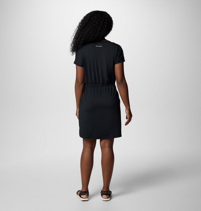 Vestido técnico de manga corta Chill River para mujer, Color: Black, image 2