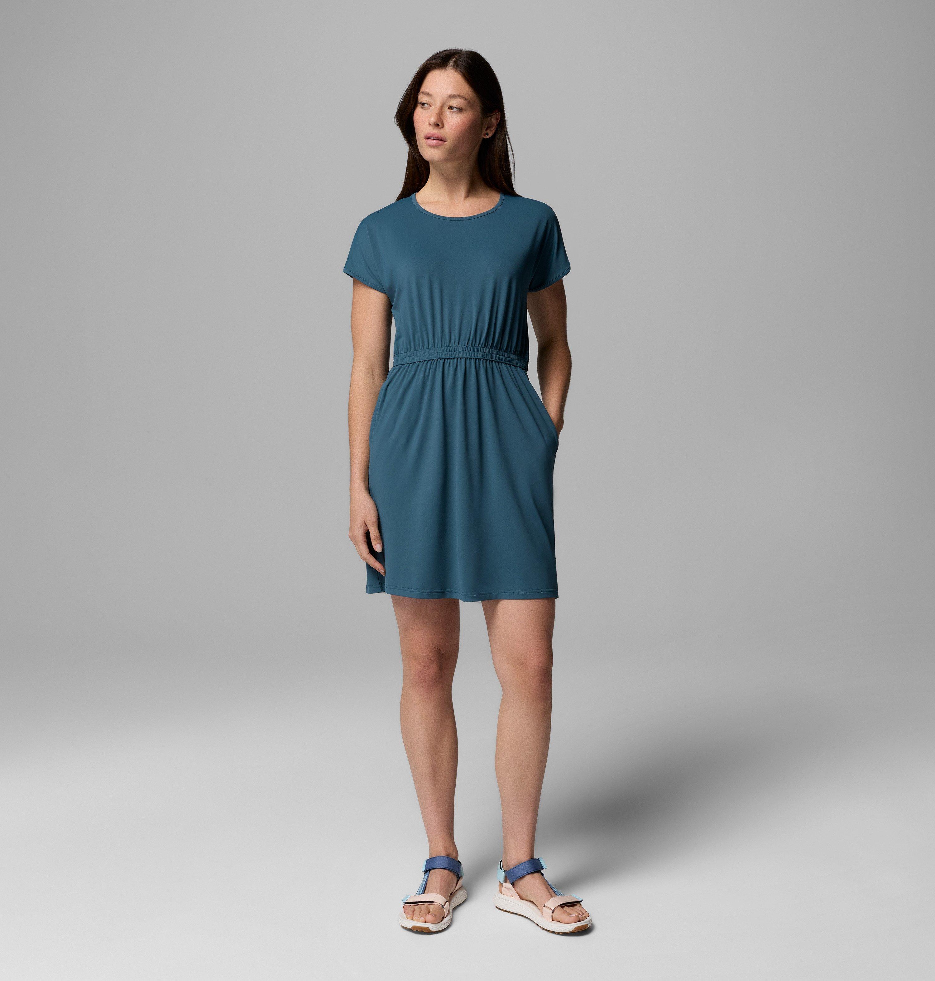 Columbia Sportswear Women's Blue Columbia - Chill River™ Short Sleeve Technical Dress - Ever Small