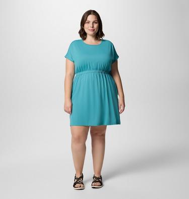 Women's Chill River Short Sleeve Dress - Plus Size, Color: Teal, image 5