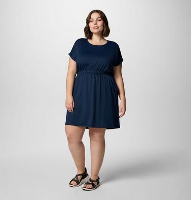 Women's Chill River Short Sleeve Dress - Plus Size, Color: Collegiate Navy, image 3