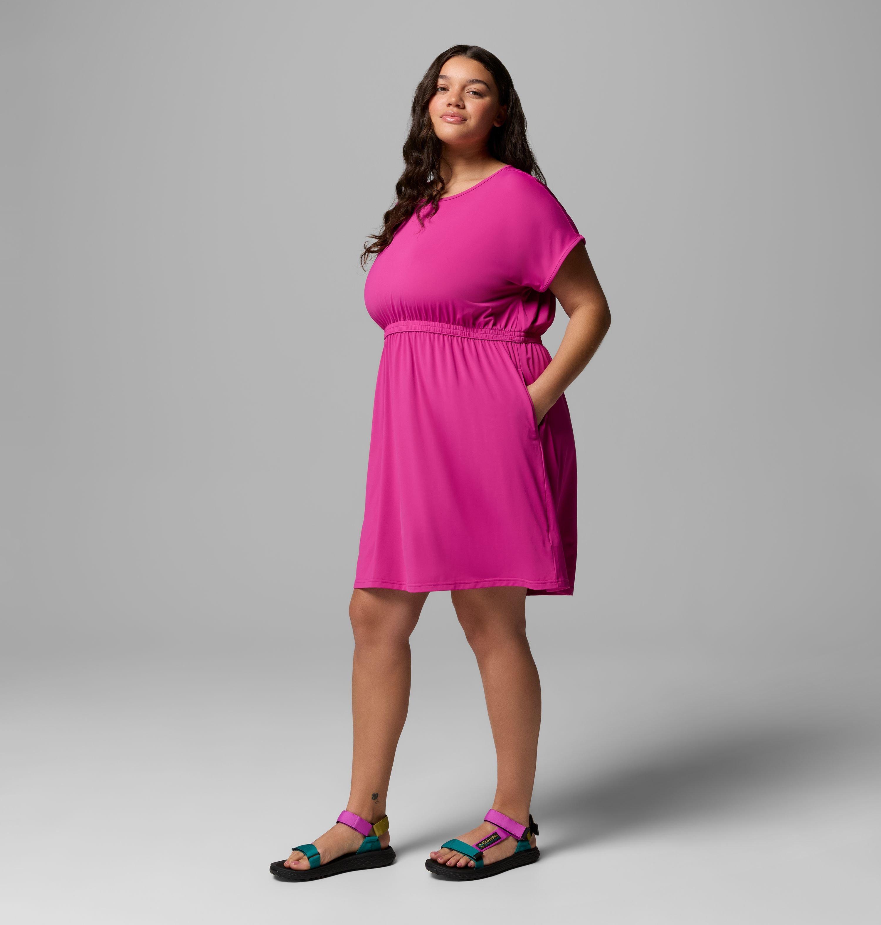 Women's Chill River Short Sleeve Dress - Plus Size 4