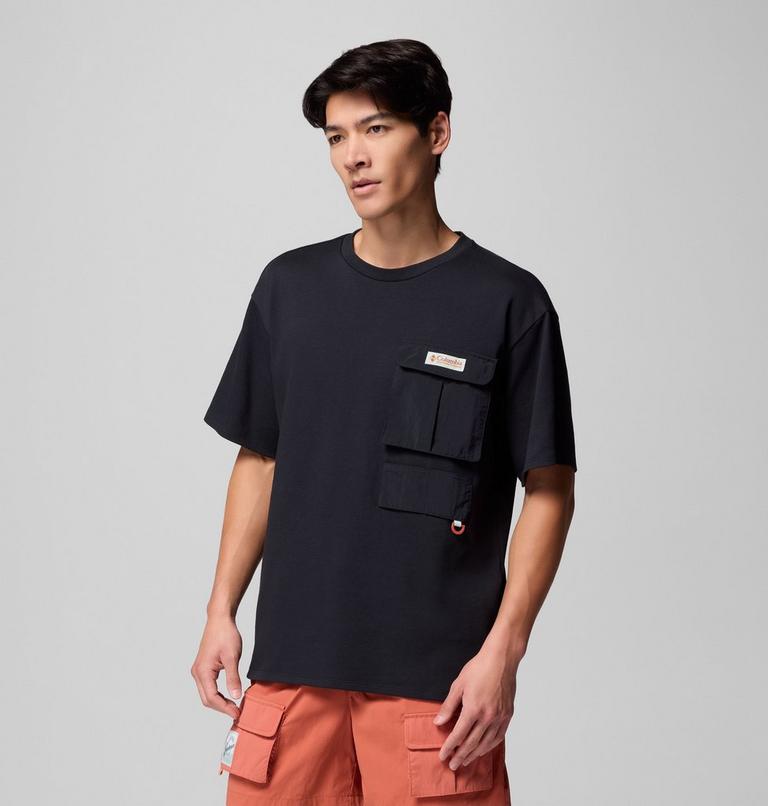 Camiseta con bolsillo unisex Cove Beach, Color: Black, image 3