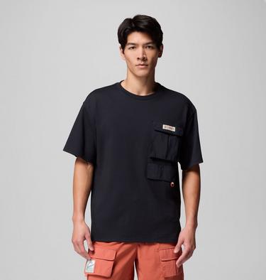 Unisex Cove Beach Pocket T-Shirt, Color: Black, image 3