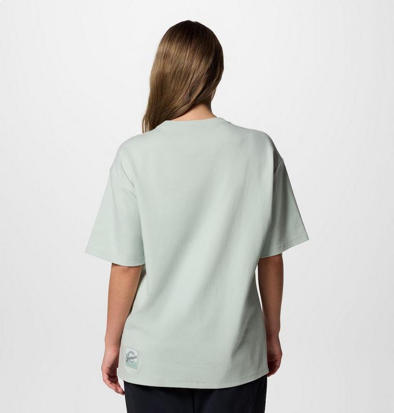 Unisex Cove Beach Pocket T-Shirt, Color: Cool Green, Canoe, image 8