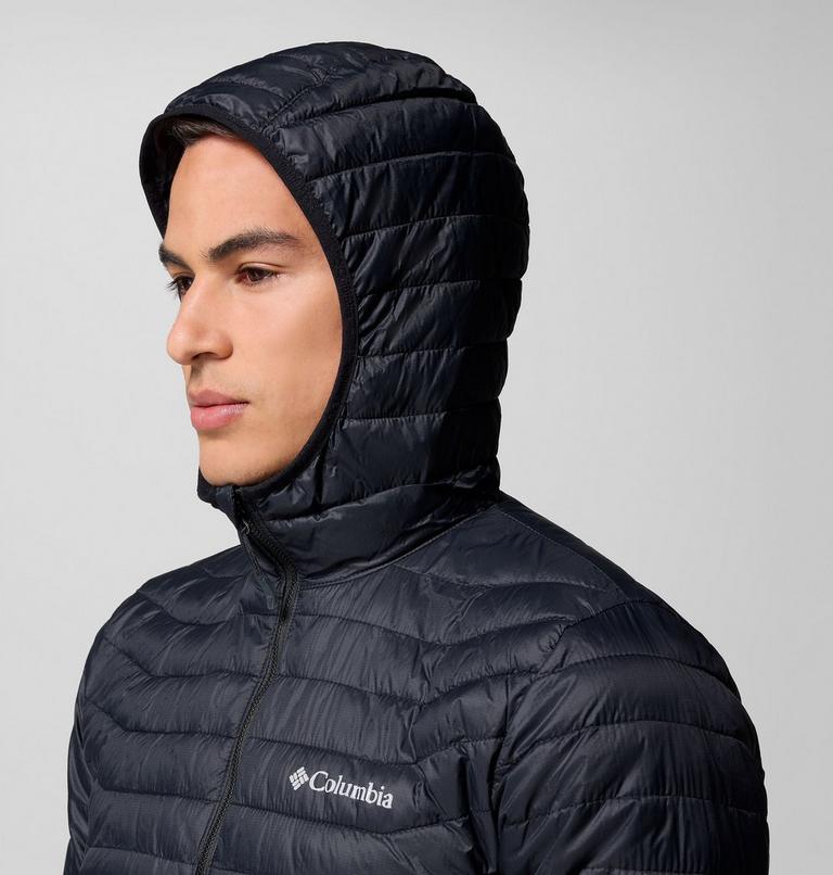 Chaqueta acolchada híbrida con capucha Powder Pass para hombre, Color: Black, image 5